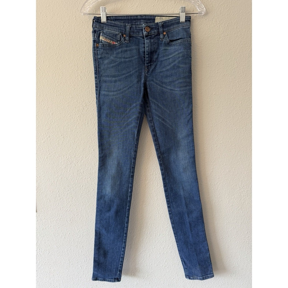 DIESEL Women Skinzee‎ 0843l Stretch Skinny Slim Jeans Size 26